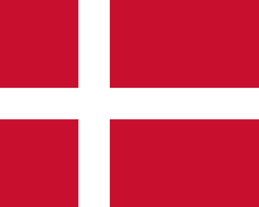 Dansk flag. Dannebro