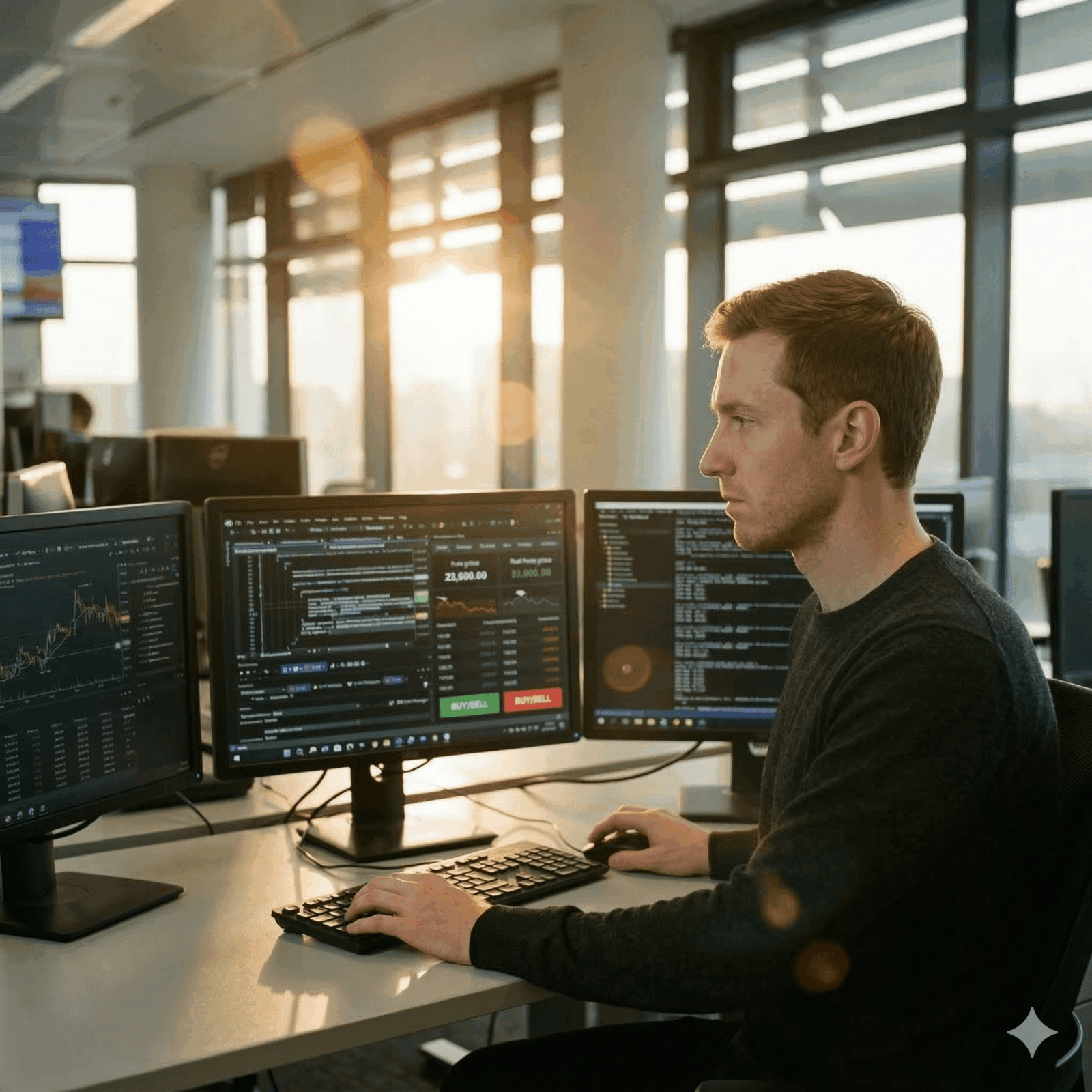 Illustration af automatiseret dataindsamling til kvantitativ handel